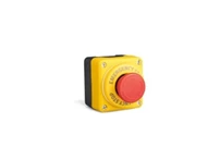 P Series Plastic 1 Hole BDE + C4BK (NC) + BET60LED2 Yellow-Black Control Box
